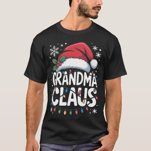 グランマ・クラウスTシャツ クリスマス Tシャツ (正面)