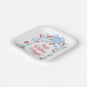 グランミレニアル チェリー ボウ ウォーターカラー ペーパープレート (傾斜あり)