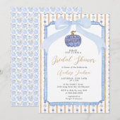 グランミレニアル ブルー シノワズリー オータム ブライダル ショー 招待状 (正面/裏面)