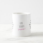 グラン孫タお気に入りのイプライタータイポグラフィ コーヒーマグカップ (中央)