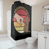 グラン最高のホッグの母 | Groundhog Lover シャワーカーテン (インサイチュ)