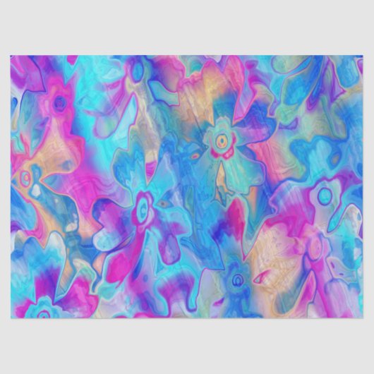 グラン絵を描ギー-花模様-4 – 車のフロアマット 薄葉紙 (正面)