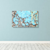 グラン絵を描グターコイズ キャンバスプリント (インサイチュ (ウッドフロア))