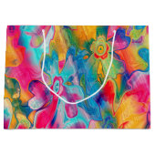 グラン絵を描グ-花模様-16- ラージペーパーバッグ (正面)