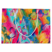 グラン絵を描グ-花模様-16- ラージペーパーバッグ (裏面)