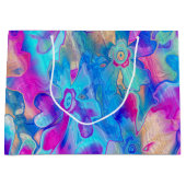 グラン絵を描グ-花模様-4- ラージペーパーバッグ (正面)