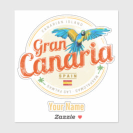 グラン・カナリアのパラオット カナリア諸島 スペイン ヴィンテージ シール