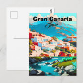 グラン+カナリア スペイン 旅行 アート ポストカード アート | トラベ (正面/裏面)