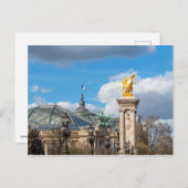 グラン・パレとアレクサンドル三世橋 - パリ ポストカード (正面/裏面)