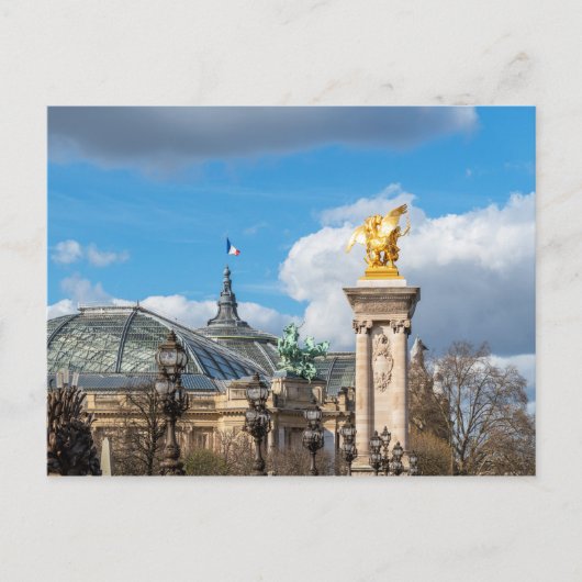 グラン・パレとアレクサンドル三世橋 - パリ ポストカード (正面)