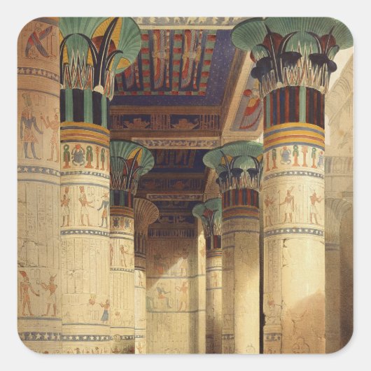 グラン・ポルティコの下のビュー，フィラエ スクエアシール (正面)