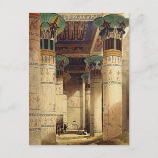 グラン・ポルティコの下のビュー,フィラエ ポストカード (正面)