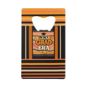 グラーおもしろいド時代イニシャルモノグラパーソナライズされたム クレジットカード栓抜き (正面)