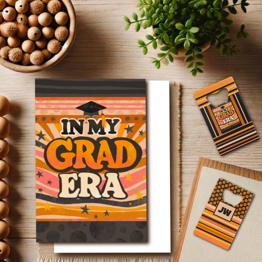 グラーおもしろいド時代イニシャルモノグラパーソナライズされたム クレジットカード栓抜き