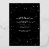 グラーはっきりしたドモダン金ゴールド1枚の写真卒業フォイル 箔招待状 (裏面)