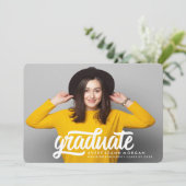 グラーはっきりしたド |卒業発表 案内状 (スタンド正面)