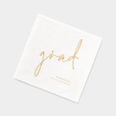 グラースタイリッシュド・スクリプト名の年 箔ナプキン (左)