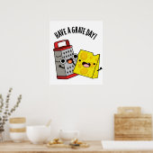 グラートデイチーズパおもしろいンを食べる ポスター (キッチン)