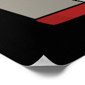 グラートデイチーズプおもしろいン黒いBGを持っている ポスター (角)