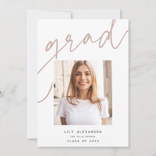 グラードアンダーレイ |写真の卒業 案内状 (正面)