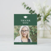 グラードキャップクラシックグリーンディスタンスサンキュー ポストカード (スタンド正面)