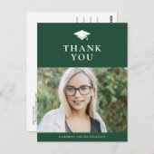 グラードキャップクラシックグリーンディスタンスサンキュー ポストカード (正面/裏面)