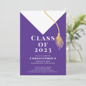 グラードキャップ卒業パーティー招待状 招待状 (スタンド正面)