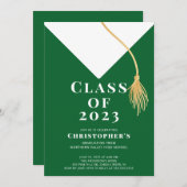 グラードキャップ卒業パーティー招待状 招待状 (正面/裏面)