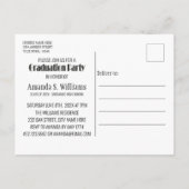 グラードキャップ卒業パーティー招待状 案内ポストカード (裏面)