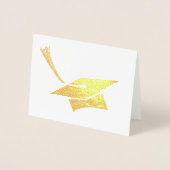 グラードキャップ卒業式をテーマにしたホイルカード 箔カード (正面)