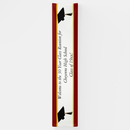 グラードキャップ – 高校クラス懇親会 横断幕 (縦)