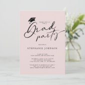 グラードキャモダンップ赤面卒業式パーティー 招待状 (スタンド正面)