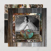 グラードキンセアニェラスウィート16ヴィンテージファームハウス 招待状 (正面/裏面)