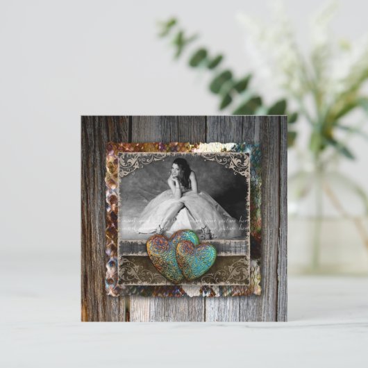 グラードキンセアニェラスウィート16ヴィンテージファームハウス 招待状 (スタンド正面)