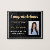 グラードギフト！カスタム卒業おめでとう写真パズル ジグソーパズル (横)