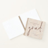 グラードクリームのアドバイス背景ゲストブック ノートブック (内部)