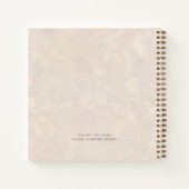 グラードクリームのアドバイス背景ゲストブック ノートブック (裏面)