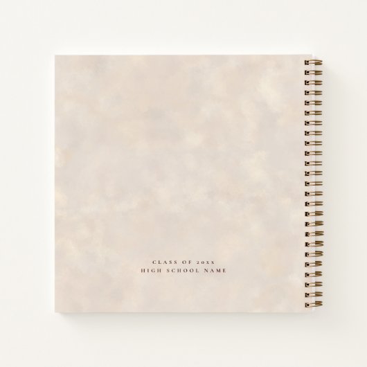 グラードクリームのアドバイス背景ゲストブック ノートブック (裏面)