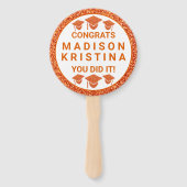 グラードグラムオレンジキャップシンプル写真 ハンドファン (正面)