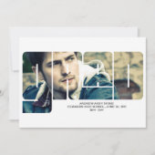 グラードタイポグラフィ2写真卒業発表 招待状 (正面)