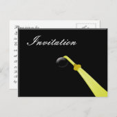 グラードハット、卒業パーティー招待状 インビテーションポストカード (正面/裏面)