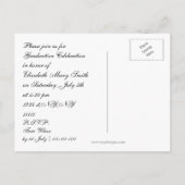 グラードハット、卒業パーティー招待状 インビテーションポストカード (裏面)