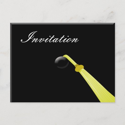 グラードハット、卒業パーティー招待状 インビテーションポストカード (正面)