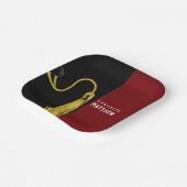 グラードパーティーマルーン紙プレート ペーパープレート (傾斜あり)