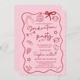 グラードパーティーレトロ招待状クラス2025,お洒落 招待状