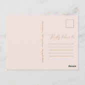 グラードパーティー保存日付フェスティバルバラ金ゴールドグリッター ポストカード (裏面)