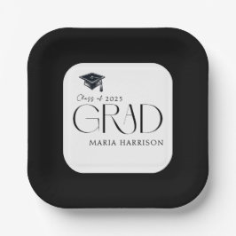 グラードパーティー白黒紙プレート ペーパープレート