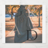 グラードフォト卒業ビールボトルラベル ビールラベル (シングルラベル)