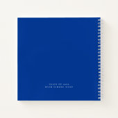 グラードホワイトスクリプトブルー卒業ゲストブック ノートブック (裏面)