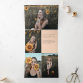 グラードレトロフォトコラージュ 三つ折り案内状 (内部)